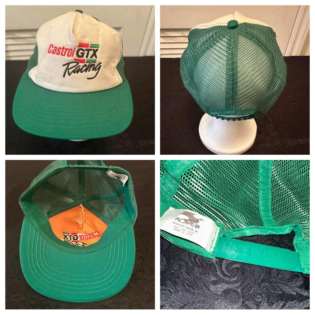 Castrol Gtx Racing Green And White Hat Vintage Snapback Castrol Gtx Racing Green And White Hat Vintage Snapback